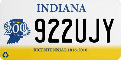 IN license plate 922UJY