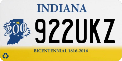 IN license plate 922UKZ