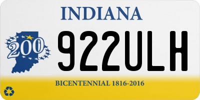 IN license plate 922ULH