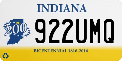 IN license plate 922UMQ