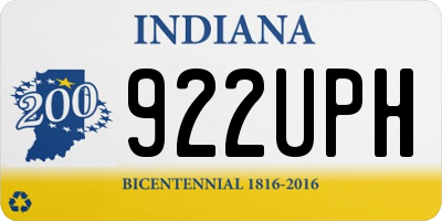 IN license plate 922UPH