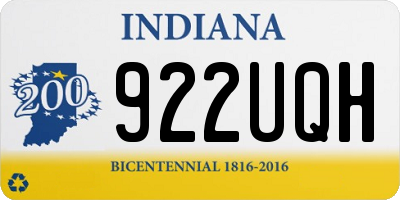 IN license plate 922UQH