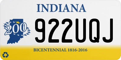 IN license plate 922UQJ