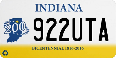 IN license plate 922UTA