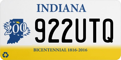 IN license plate 922UTQ