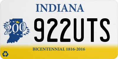 IN license plate 922UTS