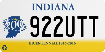 IN license plate 922UTT