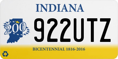 IN license plate 922UTZ