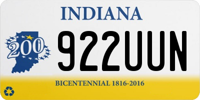 IN license plate 922UUN