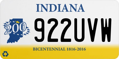 IN license plate 922UVW