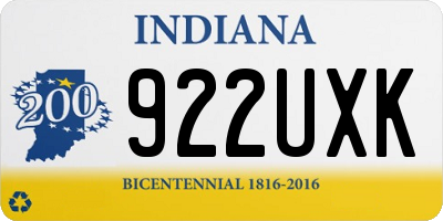 IN license plate 922UXK