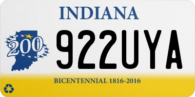 IN license plate 922UYA