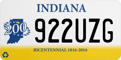 IN license plate 922UZG