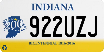IN license plate 922UZJ
