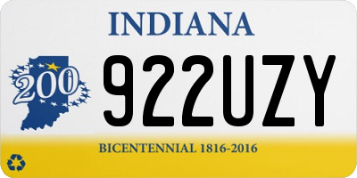 IN license plate 922UZY