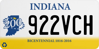 IN license plate 922VCH