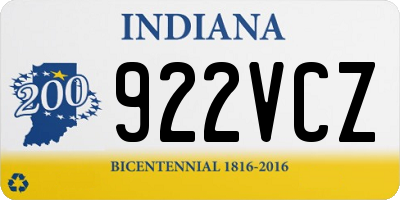 IN license plate 922VCZ