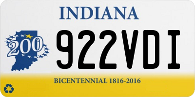 IN license plate 922VDI
