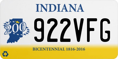 IN license plate 922VFG