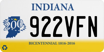 IN license plate 922VFN