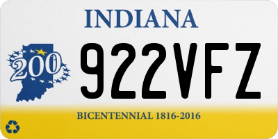 IN license plate 922VFZ