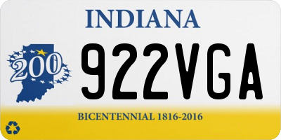 IN license plate 922VGA