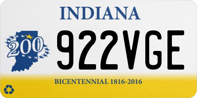IN license plate 922VGE