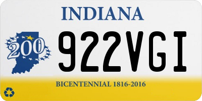 IN license plate 922VGI