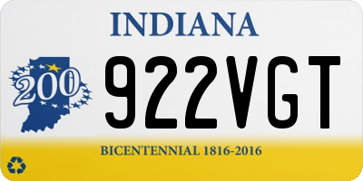 IN license plate 922VGT