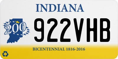 IN license plate 922VHB