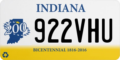 IN license plate 922VHU