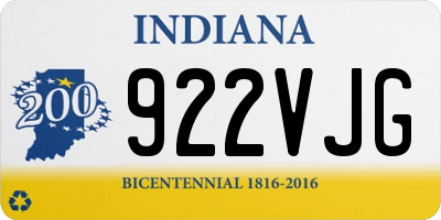 IN license plate 922VJG