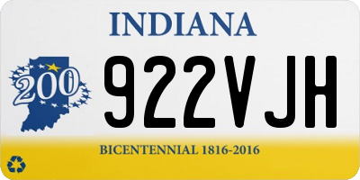 IN license plate 922VJH