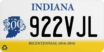 IN license plate 922VJL
