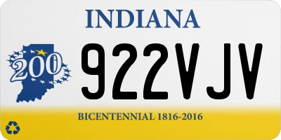 IN license plate 922VJV