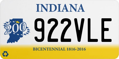 IN license plate 922VLE
