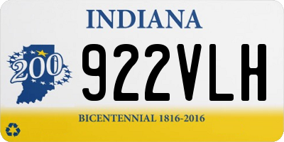 IN license plate 922VLH