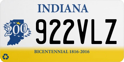 IN license plate 922VLZ