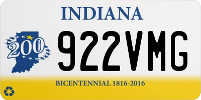 IN license plate 922VMG