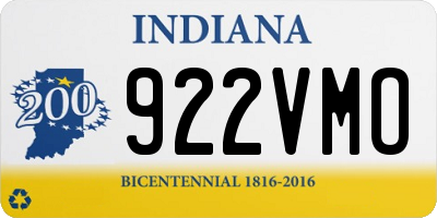 IN license plate 922VMO
