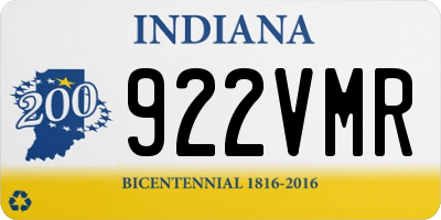 IN license plate 922VMR
