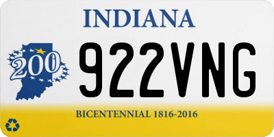 IN license plate 922VNG