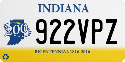 IN license plate 922VPZ