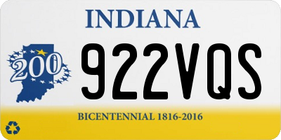 IN license plate 922VQS