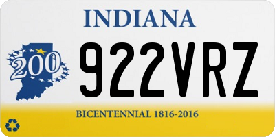 IN license plate 922VRZ