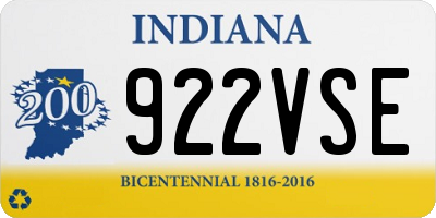IN license plate 922VSE