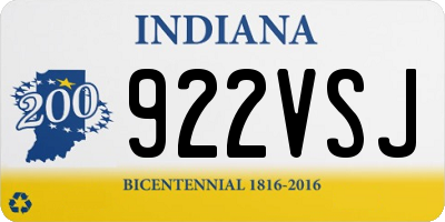 IN license plate 922VSJ