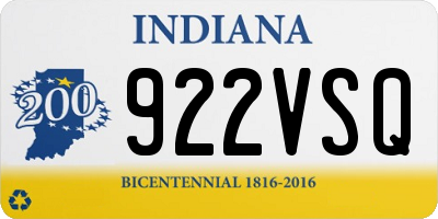 IN license plate 922VSQ