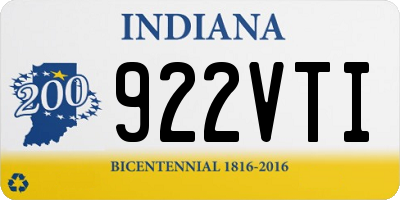 IN license plate 922VTI