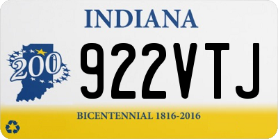 IN license plate 922VTJ